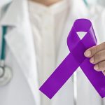 Medical practitioner with Epilepsy awareness ribbon