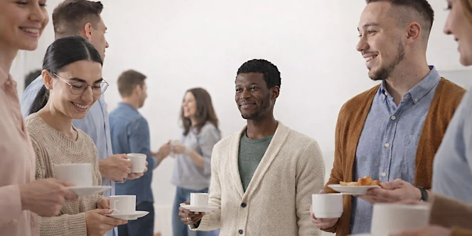 Care leaders discuss their challenges at a newtorking event